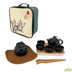 松村窯攜帶茶具十件組,便攜式旅行茶具,旅行茶具推薦,迷你茶具組,紫砂旅行茶具,旅行茶具