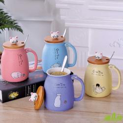 貓咪馬克瓷杯,陶瓷杯,馬克杯,牛奶杯,咖啡杯